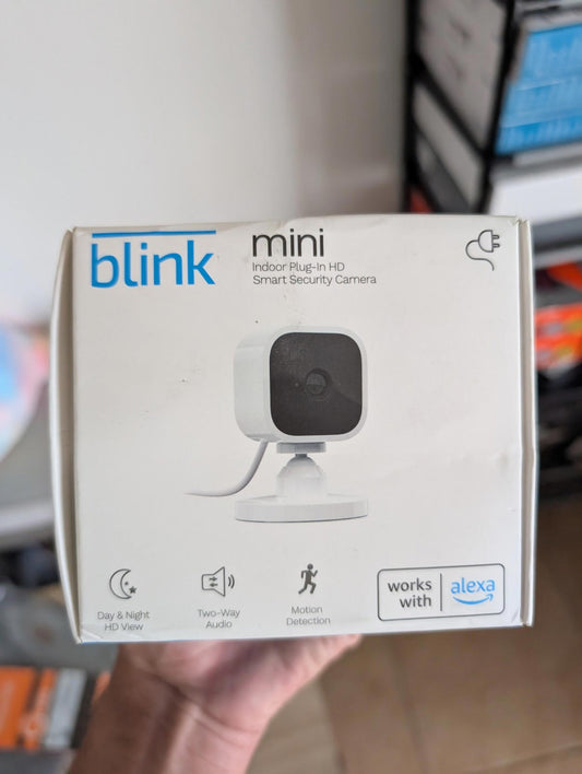 Blink Mini Indoor Plug-In Live HD Smart Security Camera (New in Box)